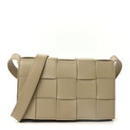Lambskin Maxi Intrecciato Cassette Crossbody Bag  New Sauge