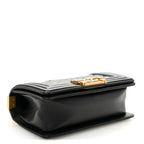 Caviar Quilted Small Boy Flap Black