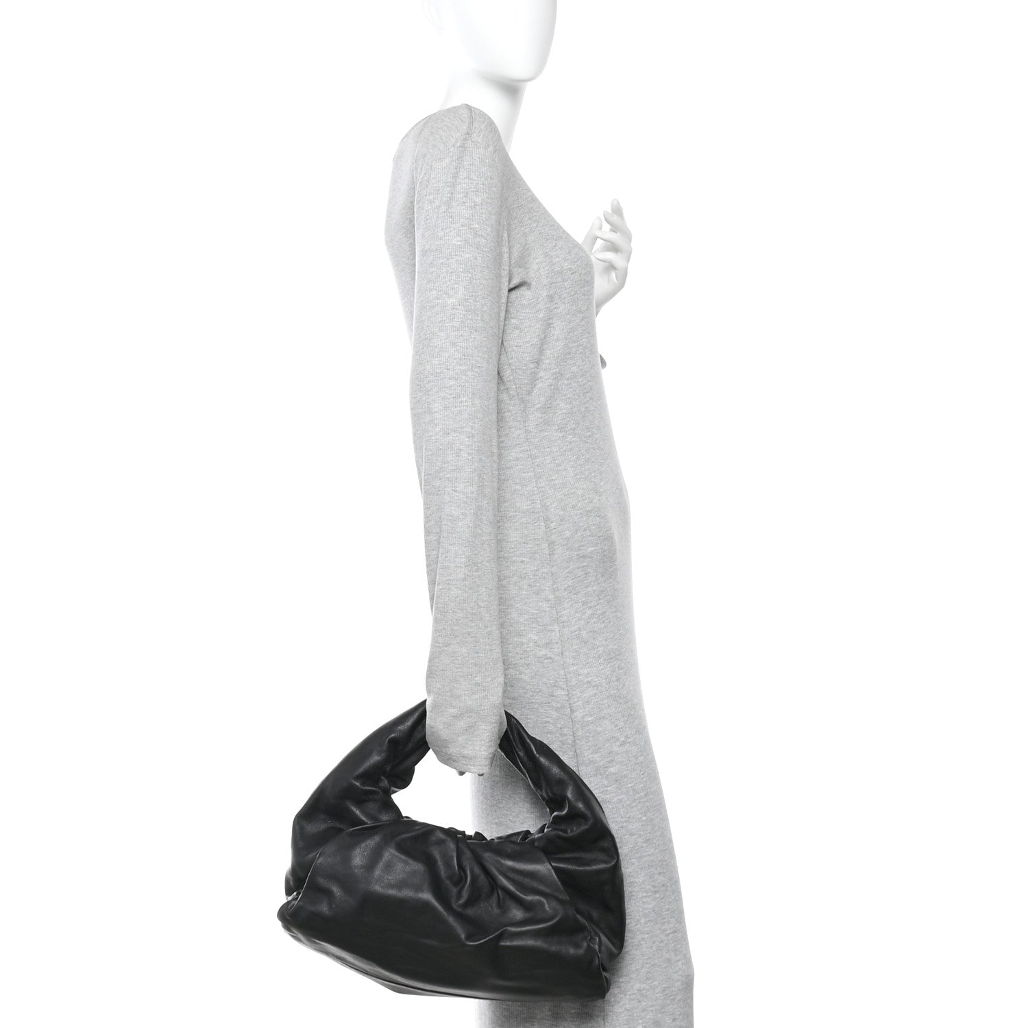 Smooth Butter Calfskin Small The Shoulder Pouch Black