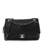 Caviar Quilted Jumbo Easy Flap Black