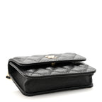 Caviar Quilted Belt Bag Black