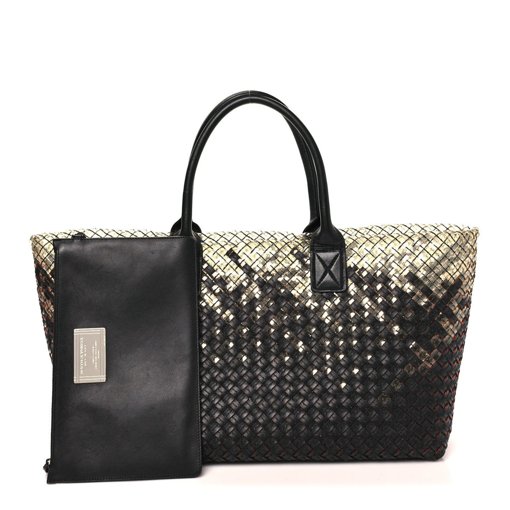 Nappa Intrecciato PVC Medium Cabat Black