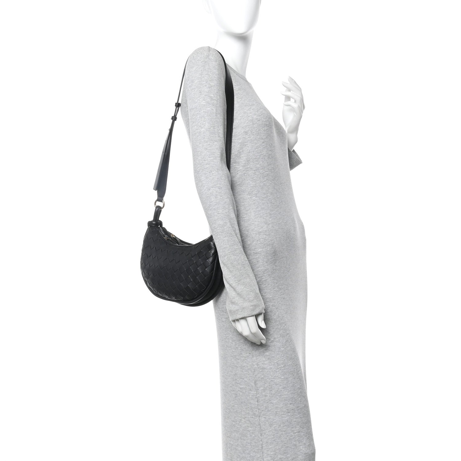 Nappa Intrecciato Small Gemelli Multipocket Bag Black
