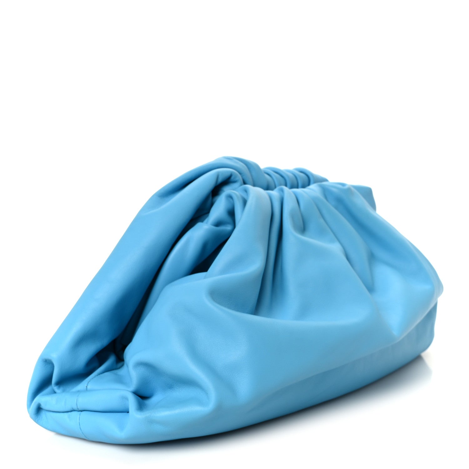 Smooth Butter Calf The Pouch Oversized Clutch Sky Blue