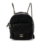 Caviar Quilted Small CC Day Backpack Black
