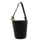 Nappa Intrecciato Small JJ Bucket Bag Black