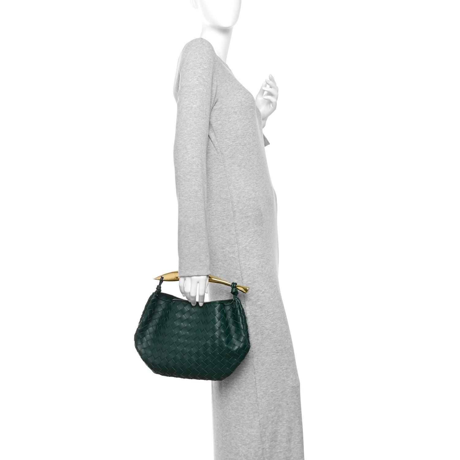 Nappa Intrecciato Sardine Bag Emerald Green