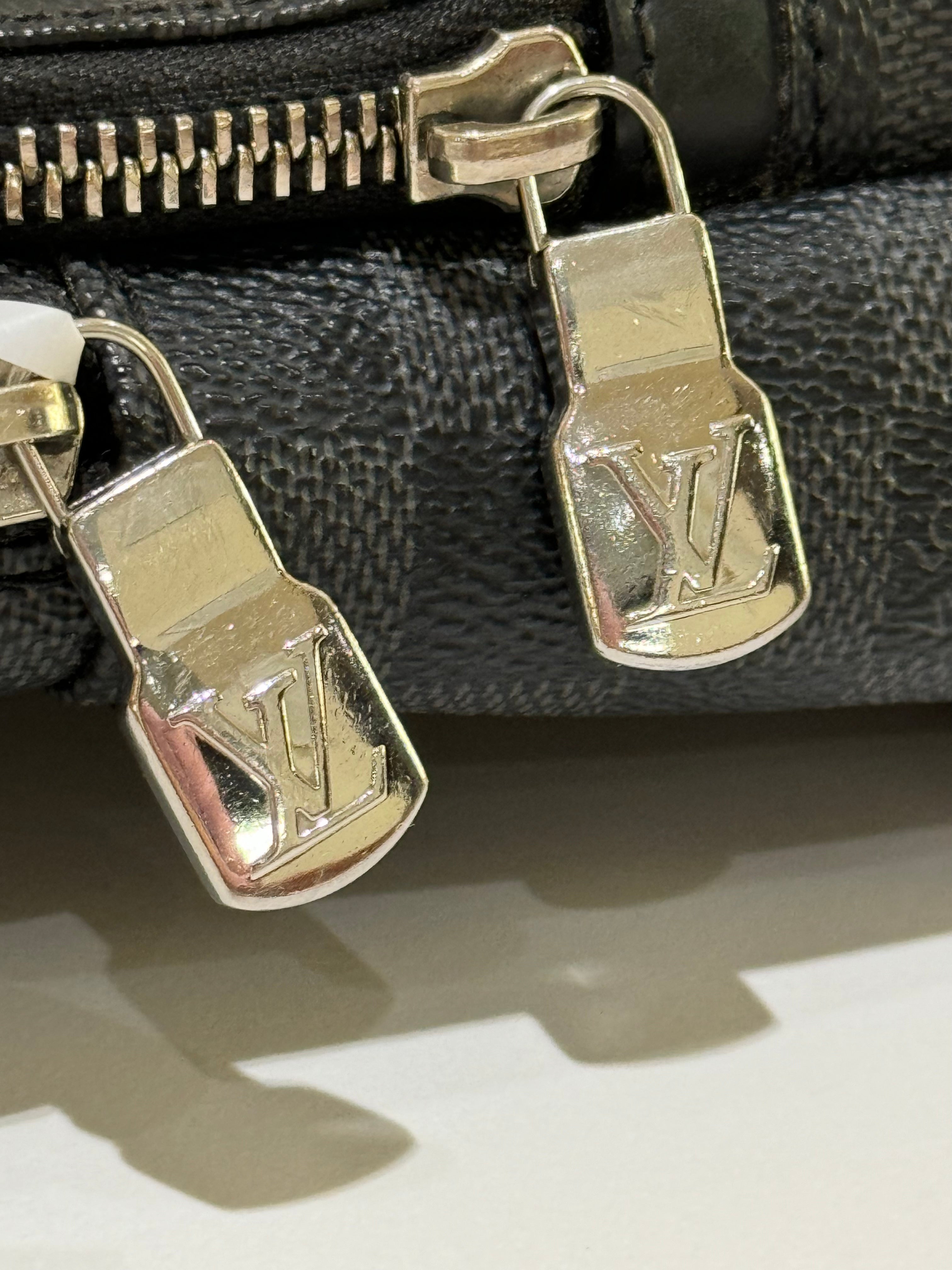LOUIS VUITTON AVENUE BLACK CHECKERED BACKPACK