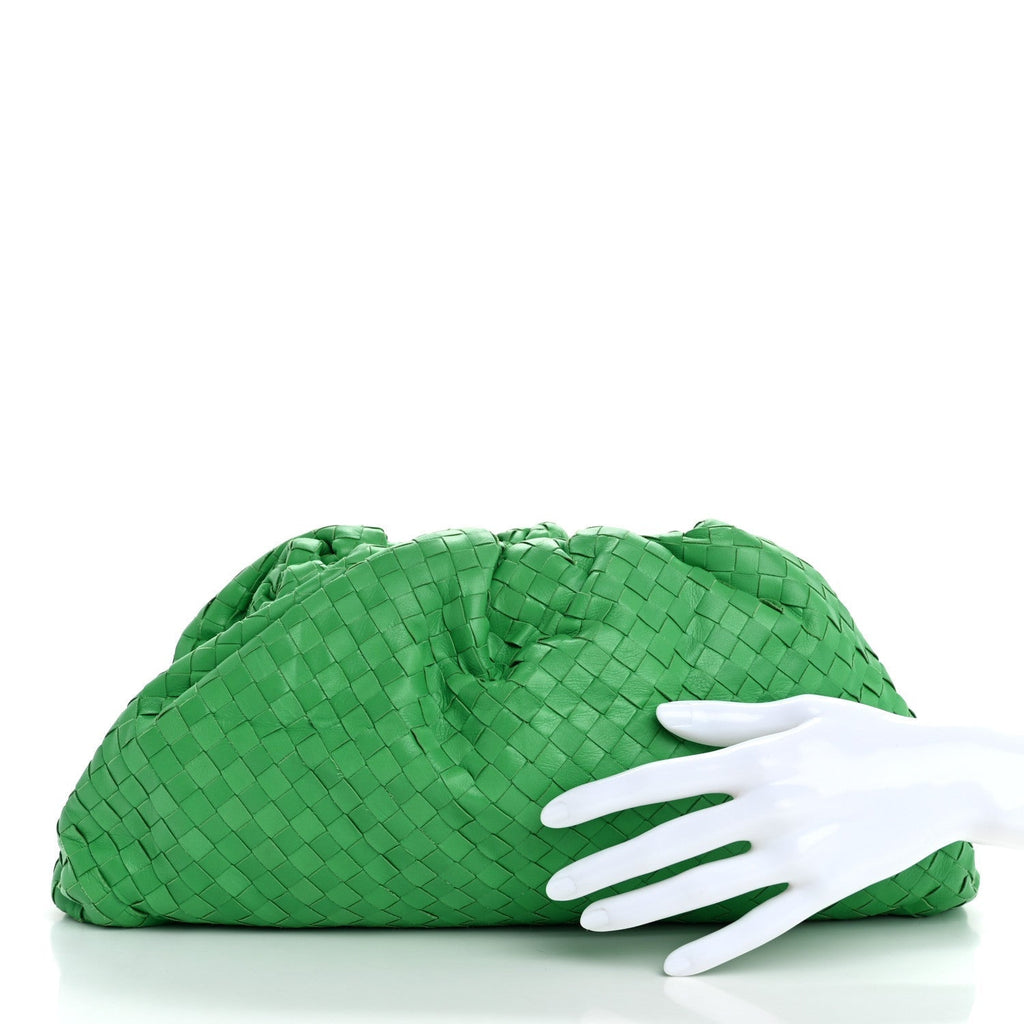 Nappa Maxi Intrecciato The Pouch Oversized Clutch Parakeet