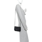 Lambskin Quilted Wallet On Chain WOC Black