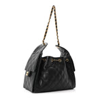 Caviar Quilted Small Chanel 25 Handbag Black