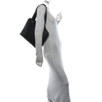Caviar Large CC Shoulder Bag Black
