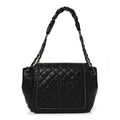 Calfskin Quilted Istanbul Accordion Flap Black