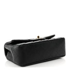 Lambskin Quilted Mini Rectangular Flap Black