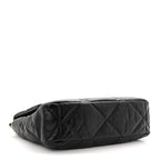 Goatskin Quilted Large Chanel 19 Flap Black