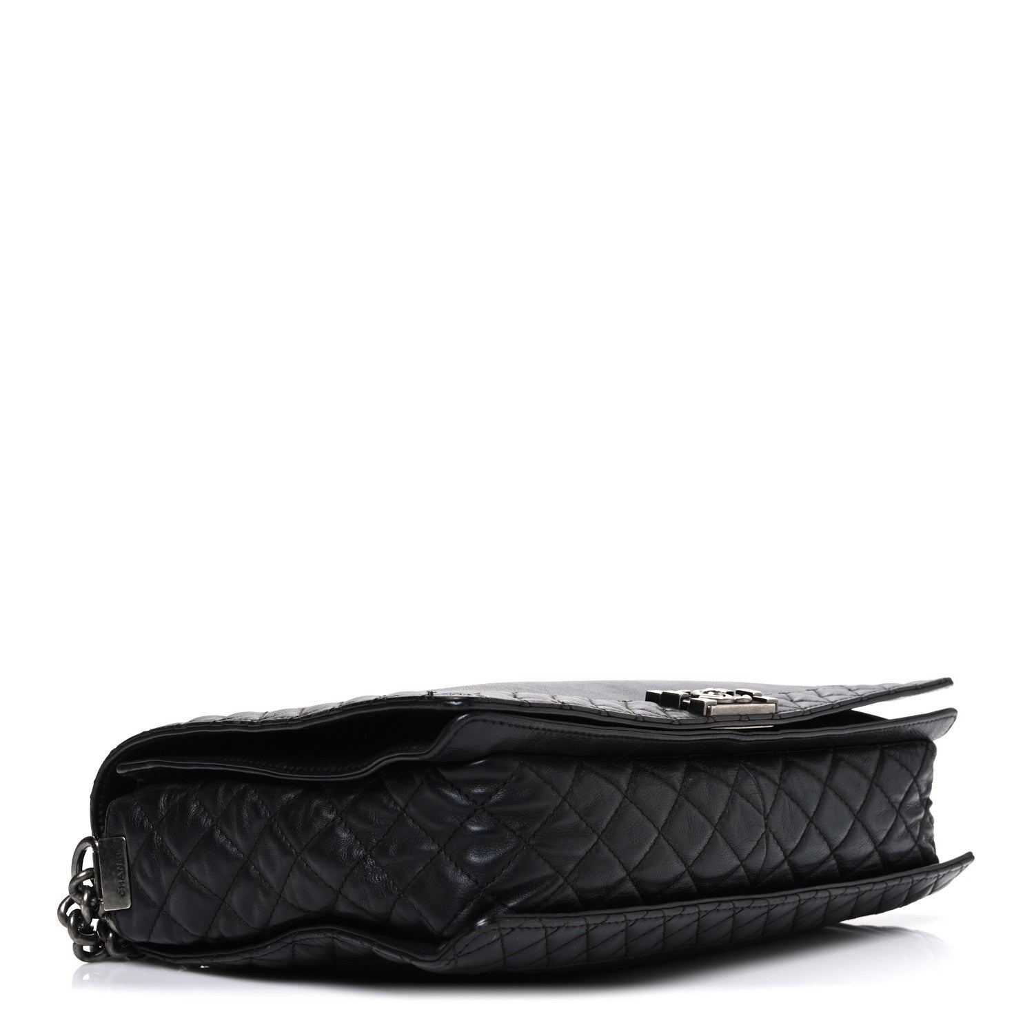 Calfskin Large Boy Reverso Flap Black
