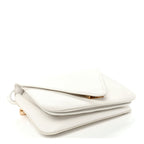 Calfskin Mount Envelope Bag White