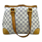 LOUIS VUITTON Hampstead Damier PM White Coated canvas Damier Handbag