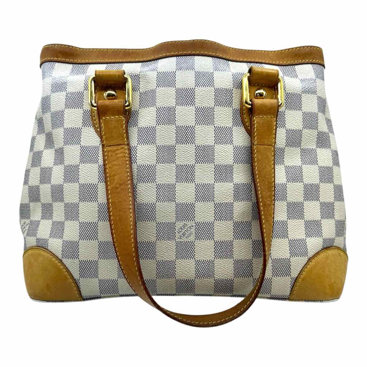 LOUIS VUITTON Hampstead Damier PM White Coated canvas Damier Handbag