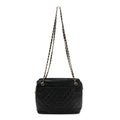 Lambskin Quilted Shoulder Bag Black
