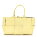 Nappa Maxi Intrecciato Small Arco Tote Lemon