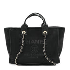 Mixed Fibers Small Deauville Tote Black