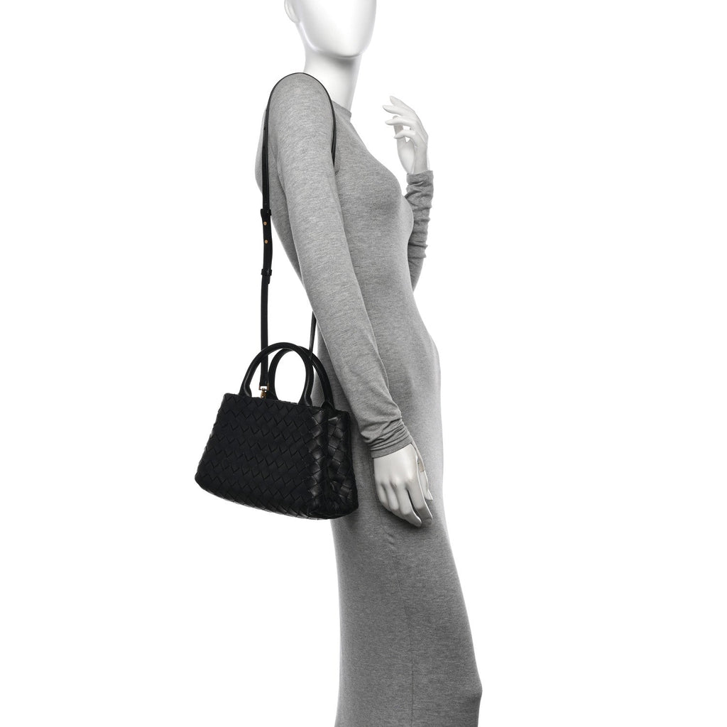 Nappa Intrecciato Small Tote Black
