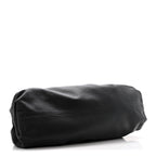 Smooth Butter Calf The Pouch Oversized Clutch Black