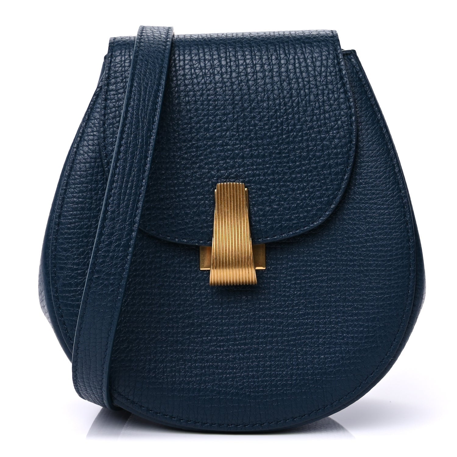 Palmellato Calfskin Rounded Belt Bag  Navy