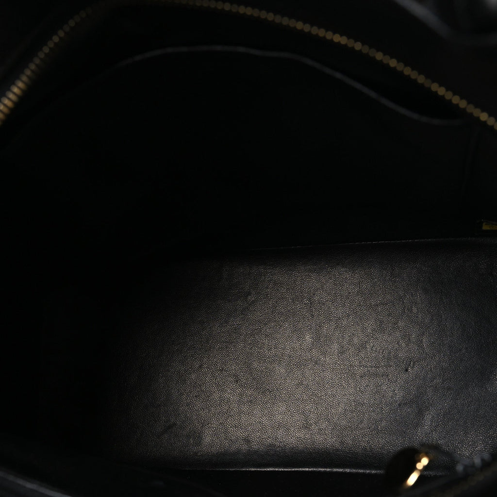 Caviar Quilted Medallion Tote Black
