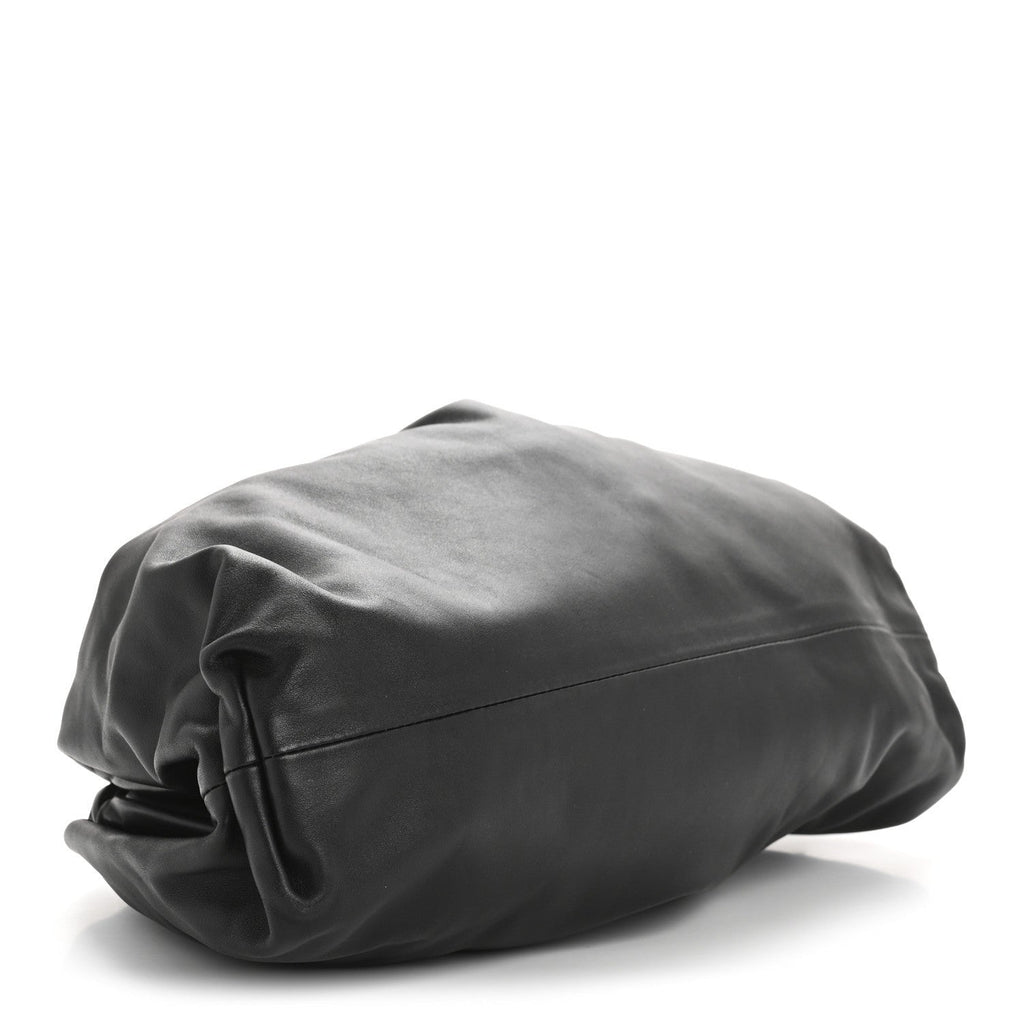 Smooth Butter Calf The Pouch Oversized Clutch Black