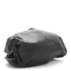 Smooth Butter Calf The Pouch Oversized Clutch Black