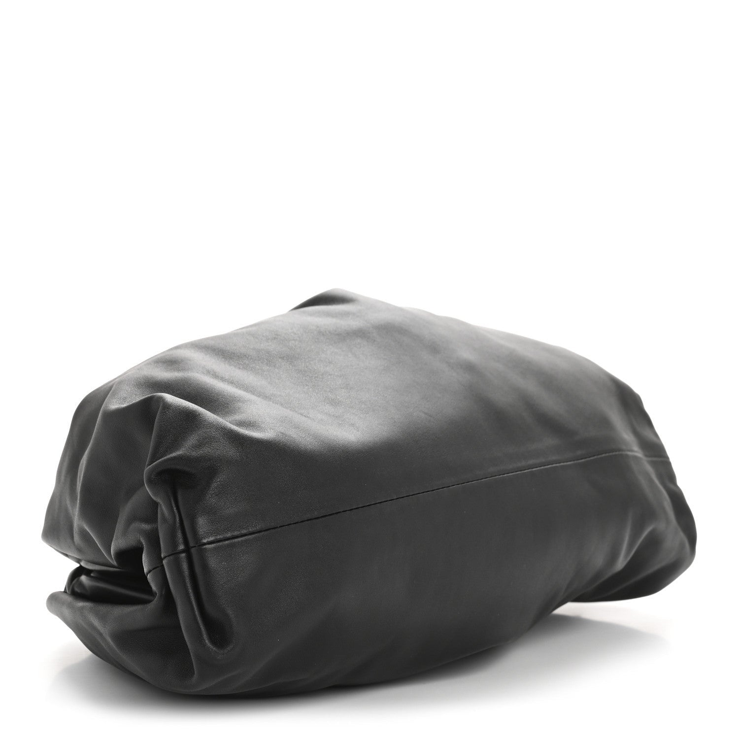 Smooth Butter Calf The Pouch Oversized Clutch Black