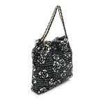 Cashmere Quilted Camellia Chanel 22 Black White
