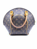 LOUIS VUITTON BROWN & BEIGE Coated canvas Handbag