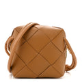 Lambskin Maxi Intrecciato Mini Cassette Camera Bag Acorn