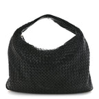 Nappa Intrecciato Large Veneta Hobo Black