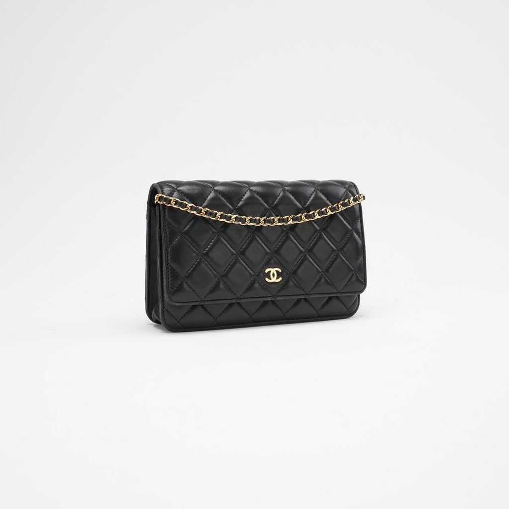 Chanel Black Classic Wallet on Chain (WOC) 2019