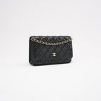 Chanel Black Classic Wallet on Chain (WOC) 2019