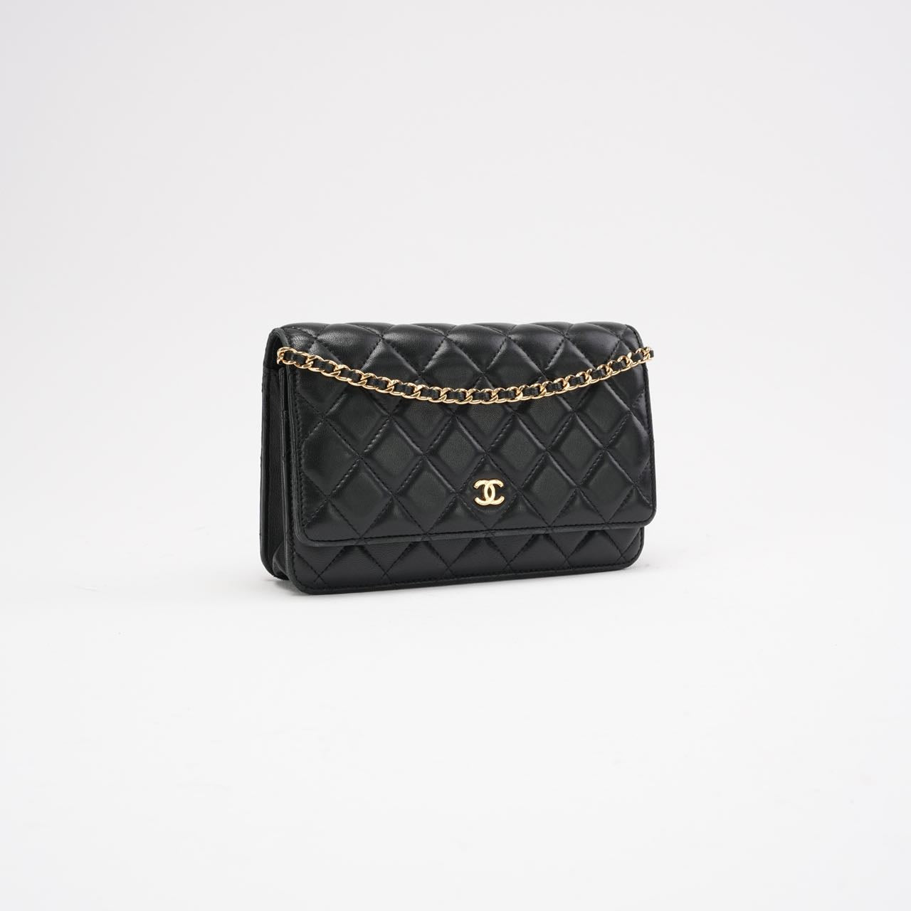 Chanel Black Classic Wallet on Chain (WOC) 2019