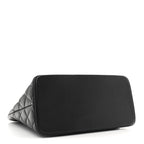 Caviar Quilted Medallion Tote Black