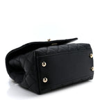 Caviar Quilted Extra Mini Coco Handle Flap Black