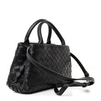 Nappa Intrecciato Small Tote Black