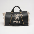 Chanel Deauville Shopping Tote Large Kalbsleather Black/Beige
