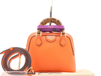 Gucci Diana Nm Bamboo Handle Tote Leather Orange Leather Handbag (Authentic Pre-Loved)