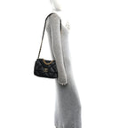 Lambskin Quilted Medium Chanel 19 Flap Black