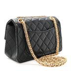 Aged Calfskin Quilted 2.55 Reissue Mini Flap Black