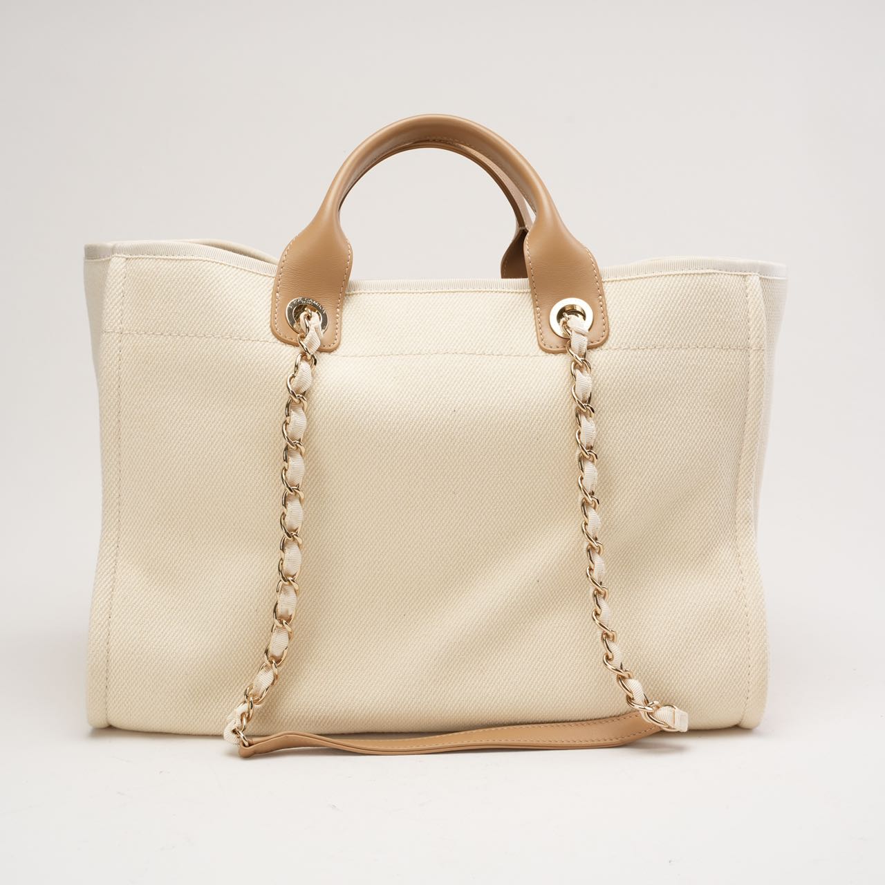 Chanel White Pearls Deauville Shopping Tote 2020