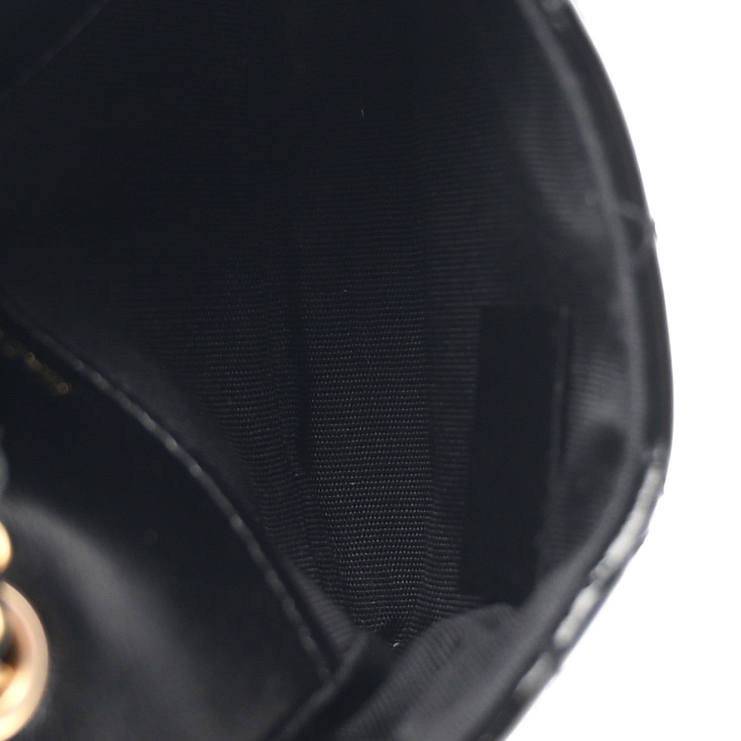 Shiny Aged Calfskin Quilted Waist Belt Bag Black