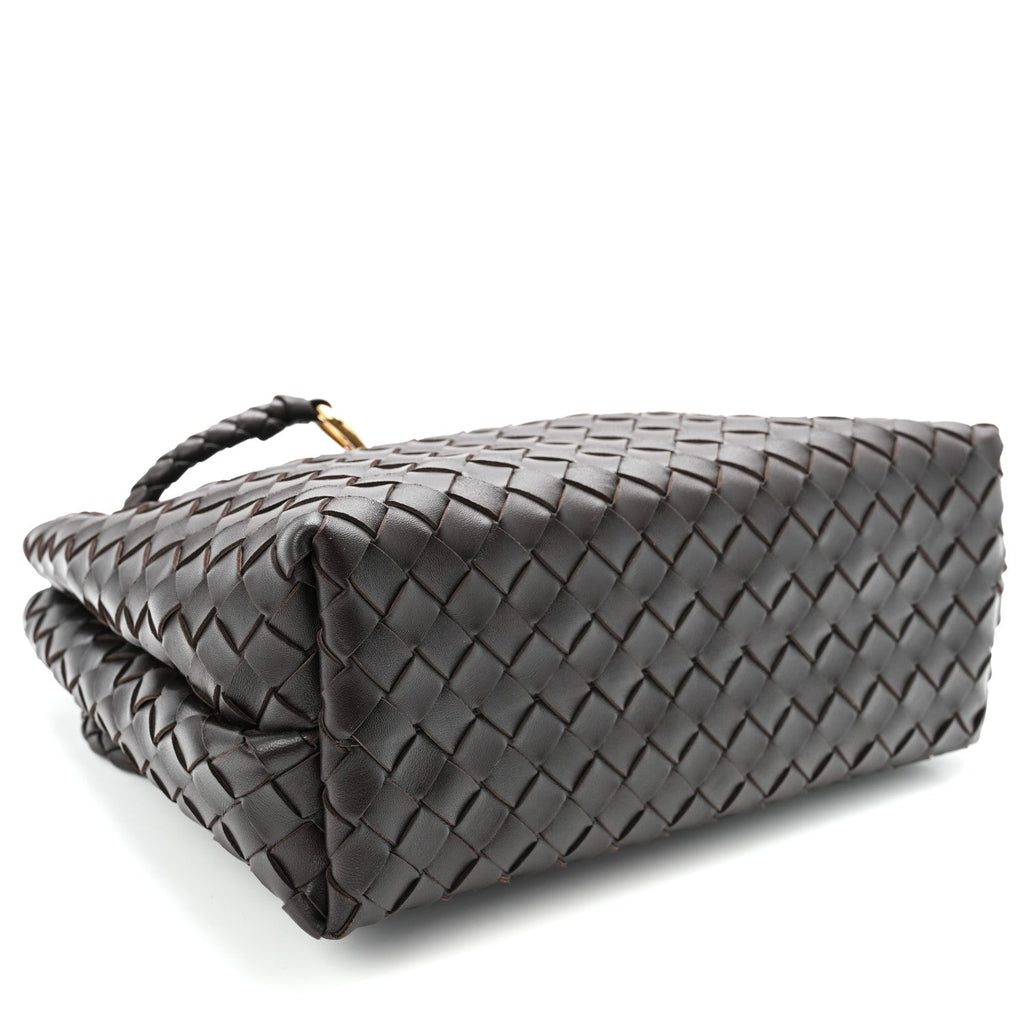 Nappa Intrecciato Medium Andiamo Shoulder Bag Fondant